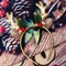 Christmas Headbands Glitter Christmas Elk Antlers Headband Cute Xmas Hair Bands Holiday Headbands Party Gift Christmas Costume Party Accessories for Women and Girls (Gold)